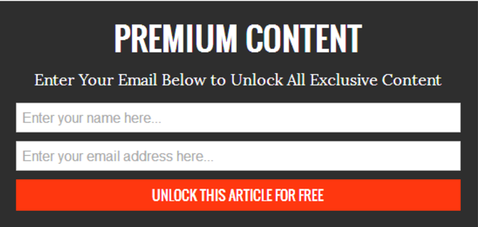 Premium Content Locking