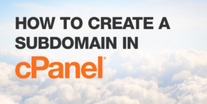 How To Create a Subdomain In cPanel