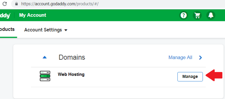 How to access cPanel in GoDaddy